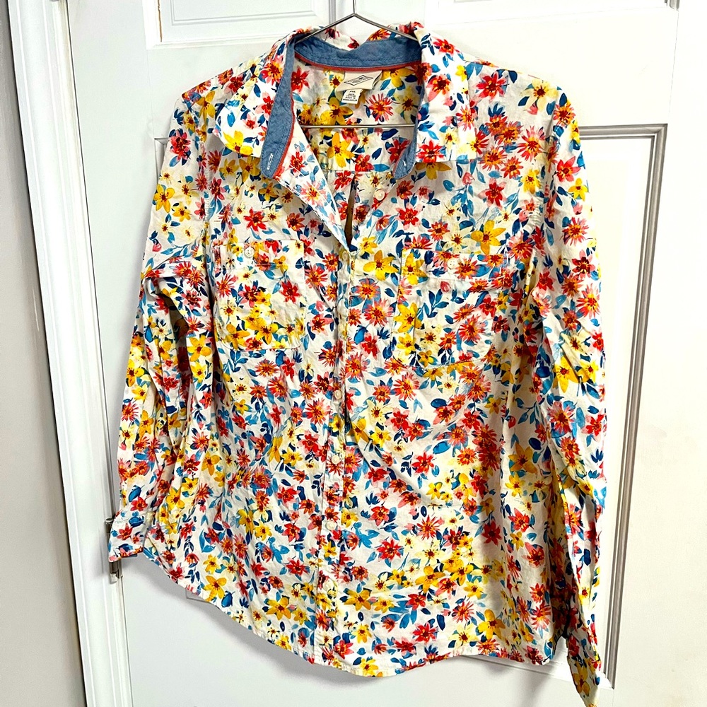 St John’s Bay Floral Button-Down